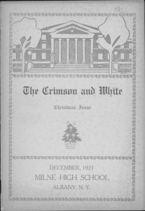 MILNE HIGH SCHOOL (EtimBm mh DECEMBER, 1921 ALBANY, N. Y.