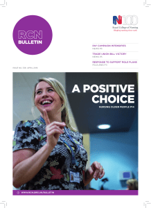 A POSITIVE CHOICE NURSING OLDER PEOPLE P14 PAY CAMPAIGN INTENSIFIES