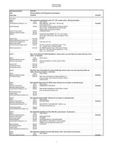 General Athletics Bid # 2016-009 Line Items Name