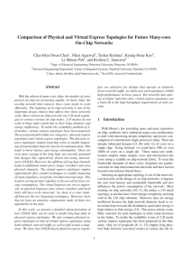 Comparison of Physical and Virtual Express Topologies for Future Many-core