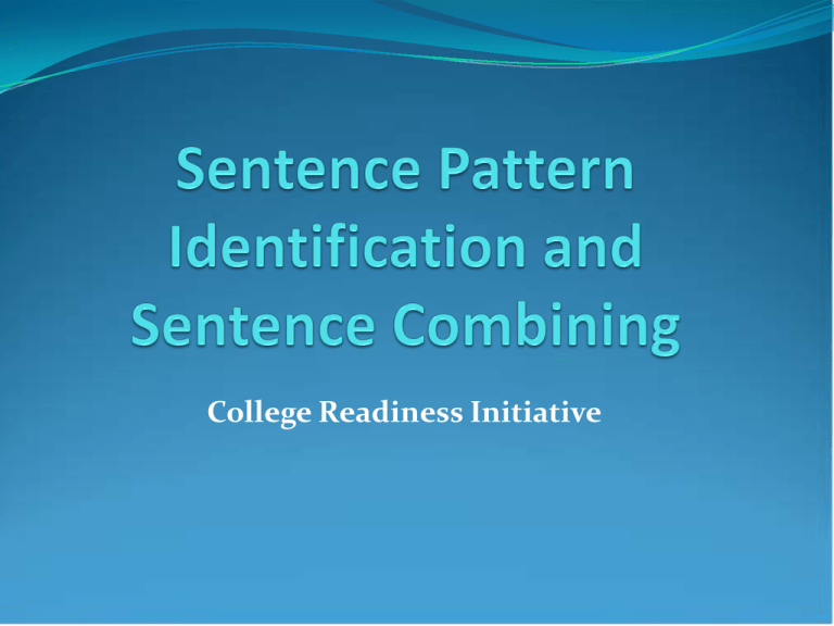 What Are Some Examples Of Sentence Patterns