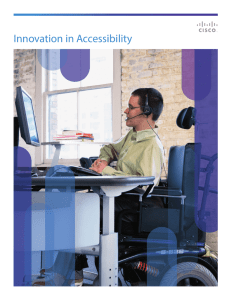 Innovation in Accessibility