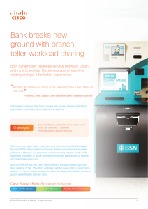 Bank breaks new ground with branch teller workload sharing