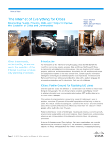 The Internet of Everything for Cities Introduction