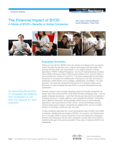 The Financial Impact of BYOD Horizons Executive Summary