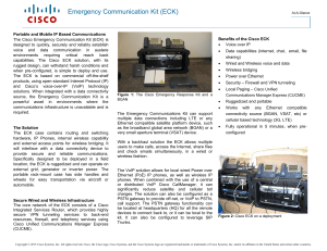 The  Cisco  Emergency  Communication  Kit  (ECK)... Voice over IP