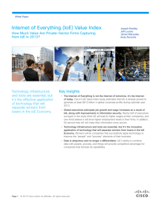 Internet of Everything (IoE) Value Index Key Insights