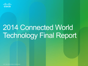 2014 Connected World Technology Final Report 1