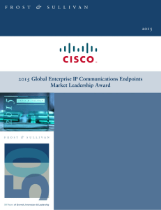 2015 Global Enterprise IP Communications Endpoints Market Leadership Award 2015