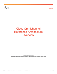 Cisco Omnichannel Reference Architecture Overview