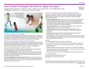 Cisco Unified Workspace Services for Higher Education