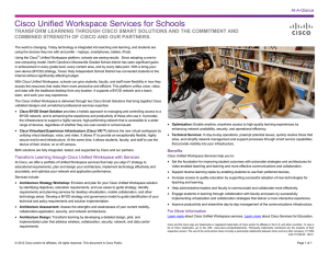 Cisco Unified Workspace Services for Schools