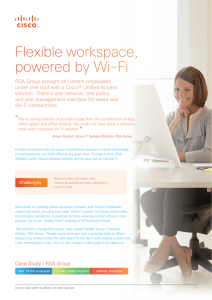 Flexible workspace, powered by Wi-Fi