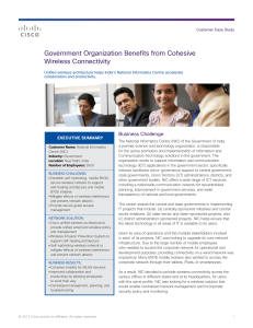 Government Organization Benefits from Cohesive Wireless Connectivity