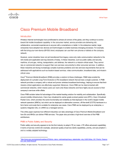 Cisco Premium Mobile Broadband Introduction