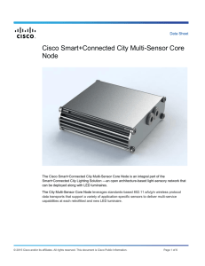 Cisco Smart+Connected City Multi-Sensor Core Node Data Sheet