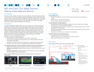 AGT and Cisco City Safety Solution: Making Cities Safe and Secure