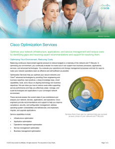 Cisco Optimization Services