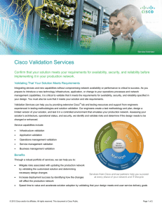 Cisco Validation Services