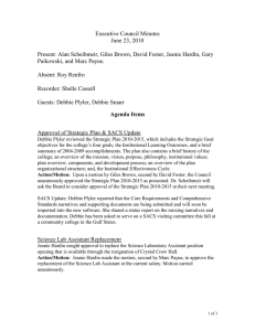 Executive Council Minutes June 23, 2010