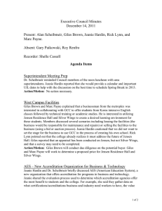 Executive Council Minutes December 14, 2011