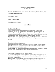 Executive Council Minutes March 2, 2011