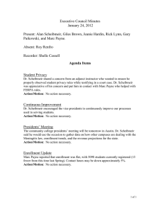 Executive Council Minutes January 24, 2012