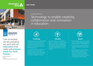 Technology to enable creativity, collaboration and innovation in education