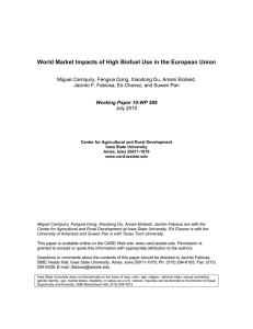 World Market Impacts of High Biofuel Use in the European...