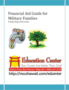 Financial Aid Guide for Military Families Scholarships and Grants