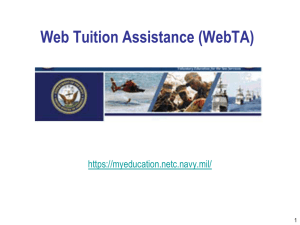 Web Tuition Assistance (WebTA)  1