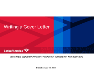 Writing a Cover Letter Published May 19, 2014