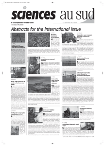 Abstracts for the international issue H