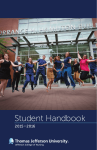 Student Handbook 2015–2016