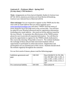 Contracts II  – Professor Albert – Spring 2015  (8