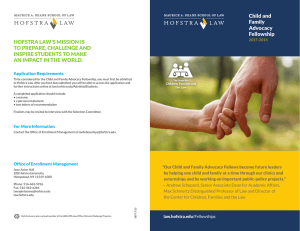 Child and Family Advocacy Fellowship