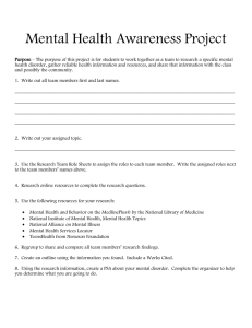 Mental Health Awareness Project