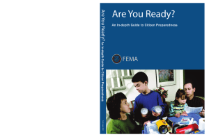 Are You Ready? FEMA Are You Ready?