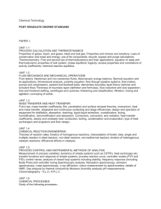 Chemical Technology  PAPER -I UNIT 1.1