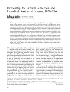 Partisanship, the Electoral Connection, and Lame-Duck Sessions of Congress, 1877--2006