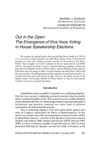 Out in the Open: The Emergence of Viva Voce Voting