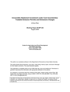 Irreversible Abatement Investment under Cost Uncertainties: