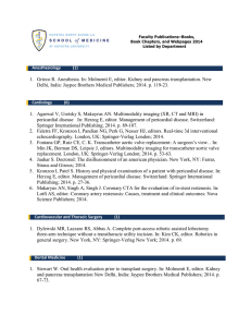 1.  Grieco R. Anesthesia. In: Molmenti E, editor. Kidney... Delhi, India: Jaypee Brothers Medical Publishers; 2014. p. 119-23.