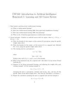 CSC242: Introduction to Artificial Intelligence
