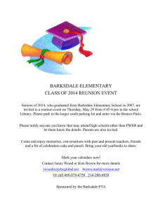 BARKSDALE ELEMENTARY CLASS OF 2014 REUNION EVENT