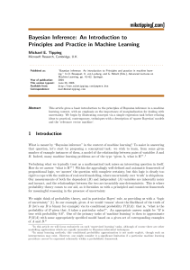 Bayesian Inference: An Introduction to Principles and Practice in Machine Learning