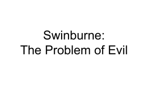 Swinburne: The Problem of Evil