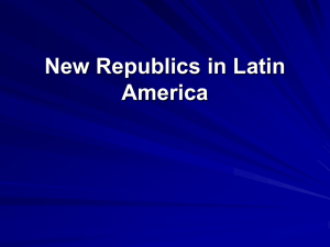 New Republics in Latin America