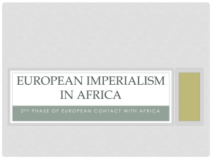 EUROPEAN IMPERIALISM IN AFRICA 2