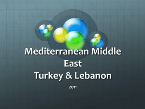 Mediterranean Middle East Turkey &amp; Lebanon 2011